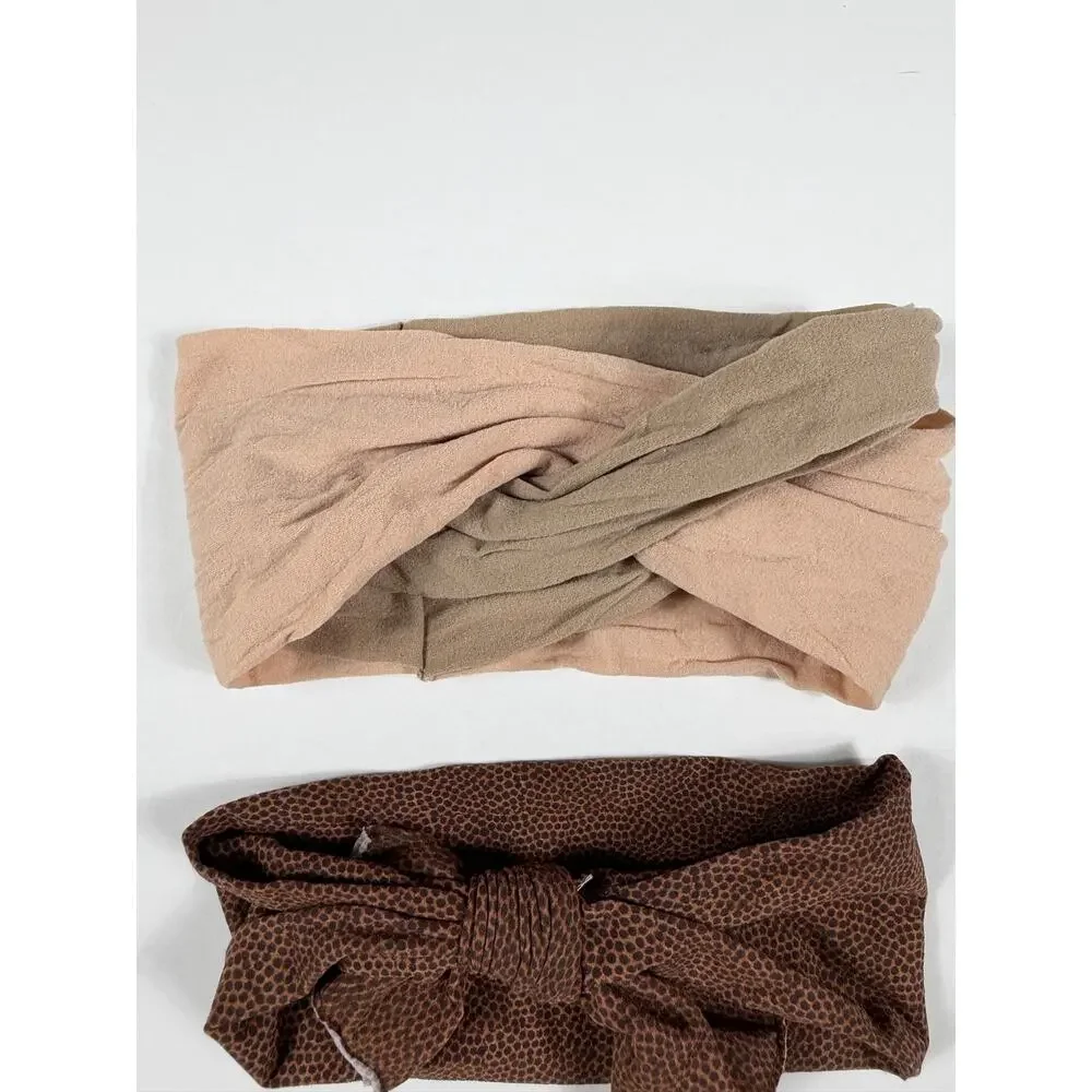 Baby Bling Football Headband & Neutral Twist Headband Bundle Set of 2
